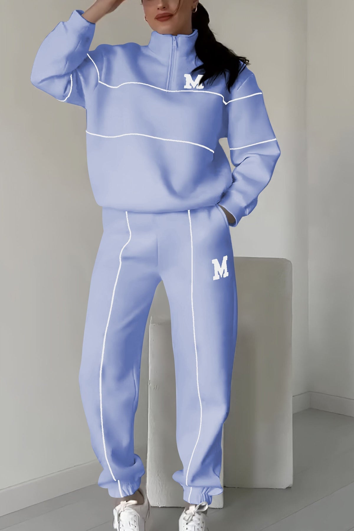 Two-Piece Sweater and Pants Set | Soft Cotton Blend for Autumn and Winter 7