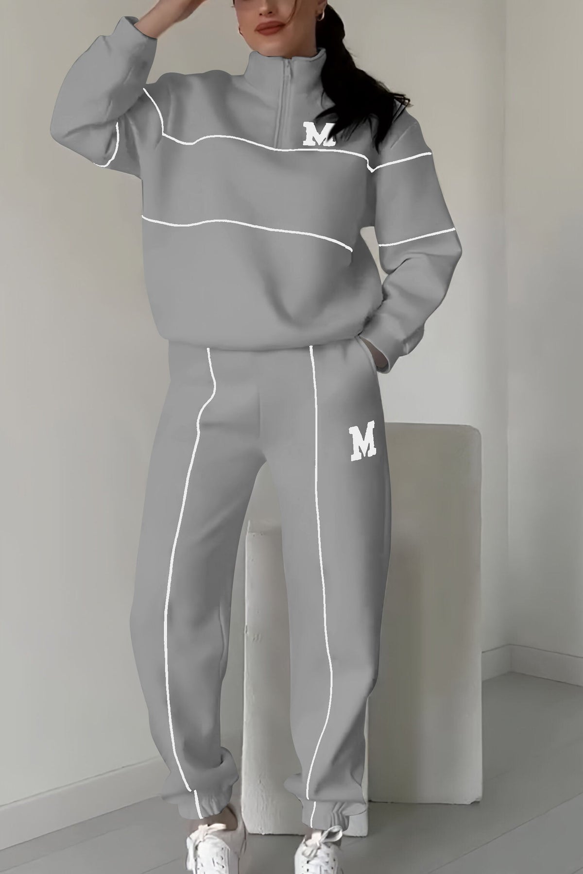 Two-Piece Sweater and Pants Set | Soft Cotton Blend for Autumn and Winter 9