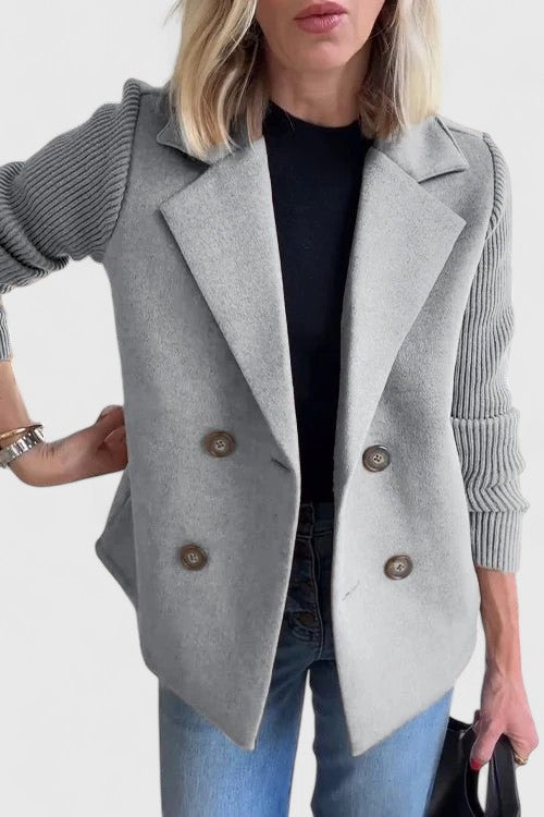 Women's Black Blazer | Double-Breasted, Tailored Fit, Plus Size Available 2