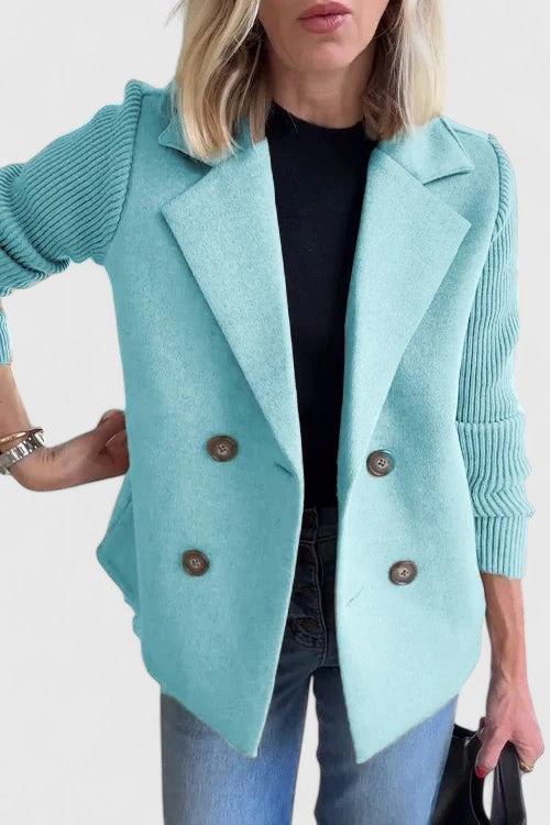 Women's Black Blazer | Double-Breasted, Tailored Fit, Plus Size Available 3