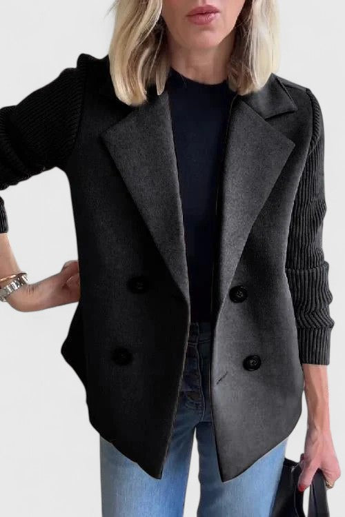 Women's Black Blazer | Double-Breasted, Tailored Fit, Plus Size Available 5