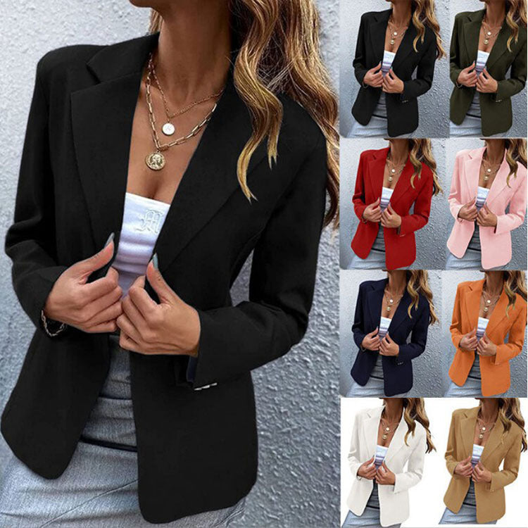 Women's Black Blazer | Modern Fitted Cut, Classic Collar, Versatile Style 1