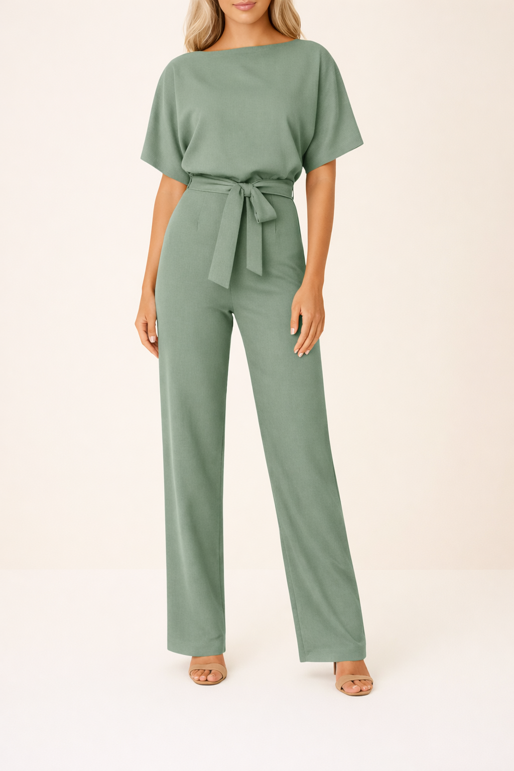 Women's Black Jumpsuit | Regular Fit, Soft Woven Fabric Blend 3