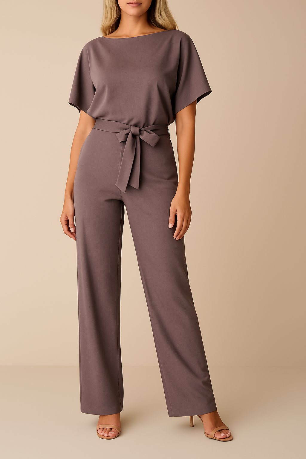 Women's Black Jumpsuit | Regular Fit, Soft Woven Fabric Blend 6