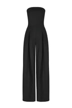 Women's Black Jumpsuit | Strapless Corset Fit, Straight Leg 6