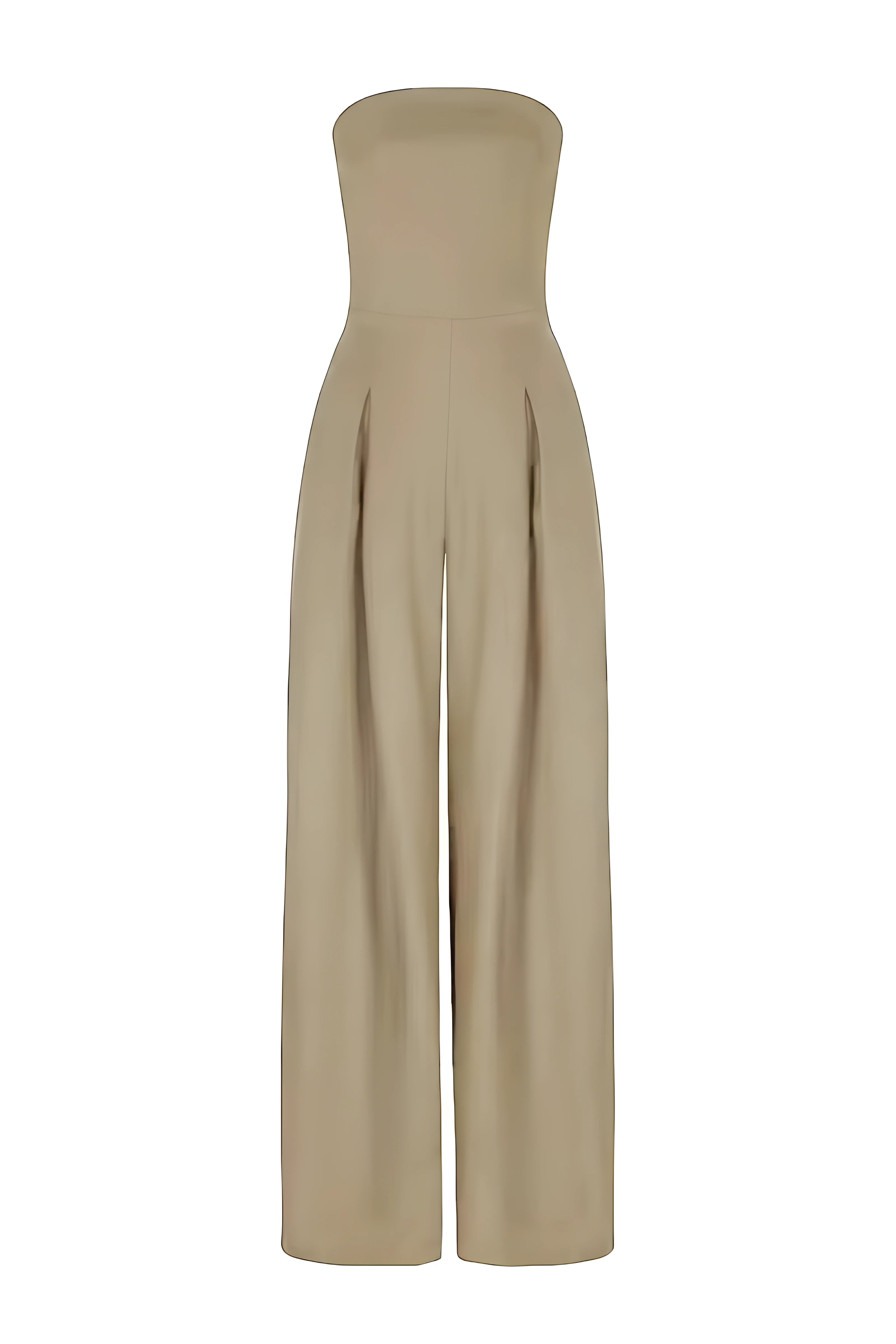 Women's Black Jumpsuit | Strapless Corset Fit, Straight Leg 7