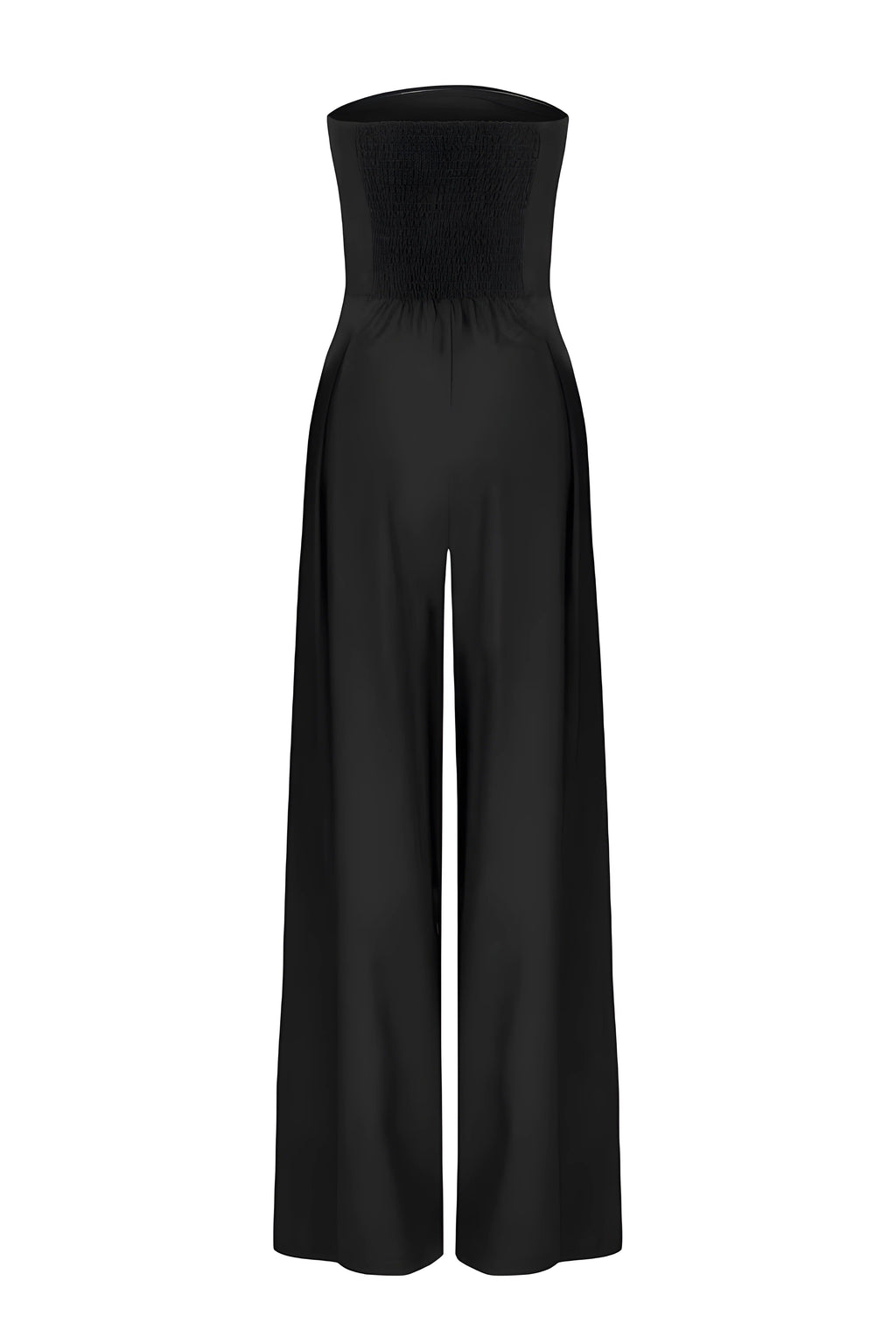 Women's Black Jumpsuit | Strapless Corset Fit, Straight Leg 8