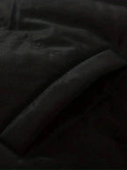 Women's Black Puffer Jacket | Fleece Lined, Boxy Fit, Adjustable Drawcord Hem 4