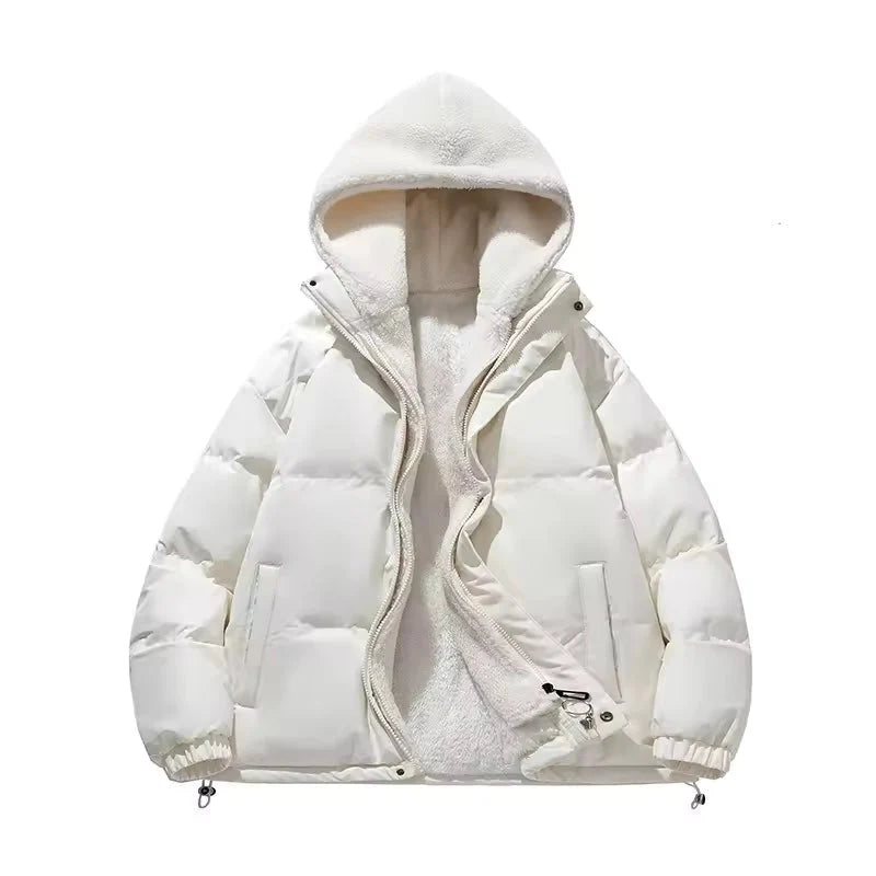 Women's Black Puffer Jacket | Fleece Lined, Boxy Fit, Adjustable Drawcord Hem 5