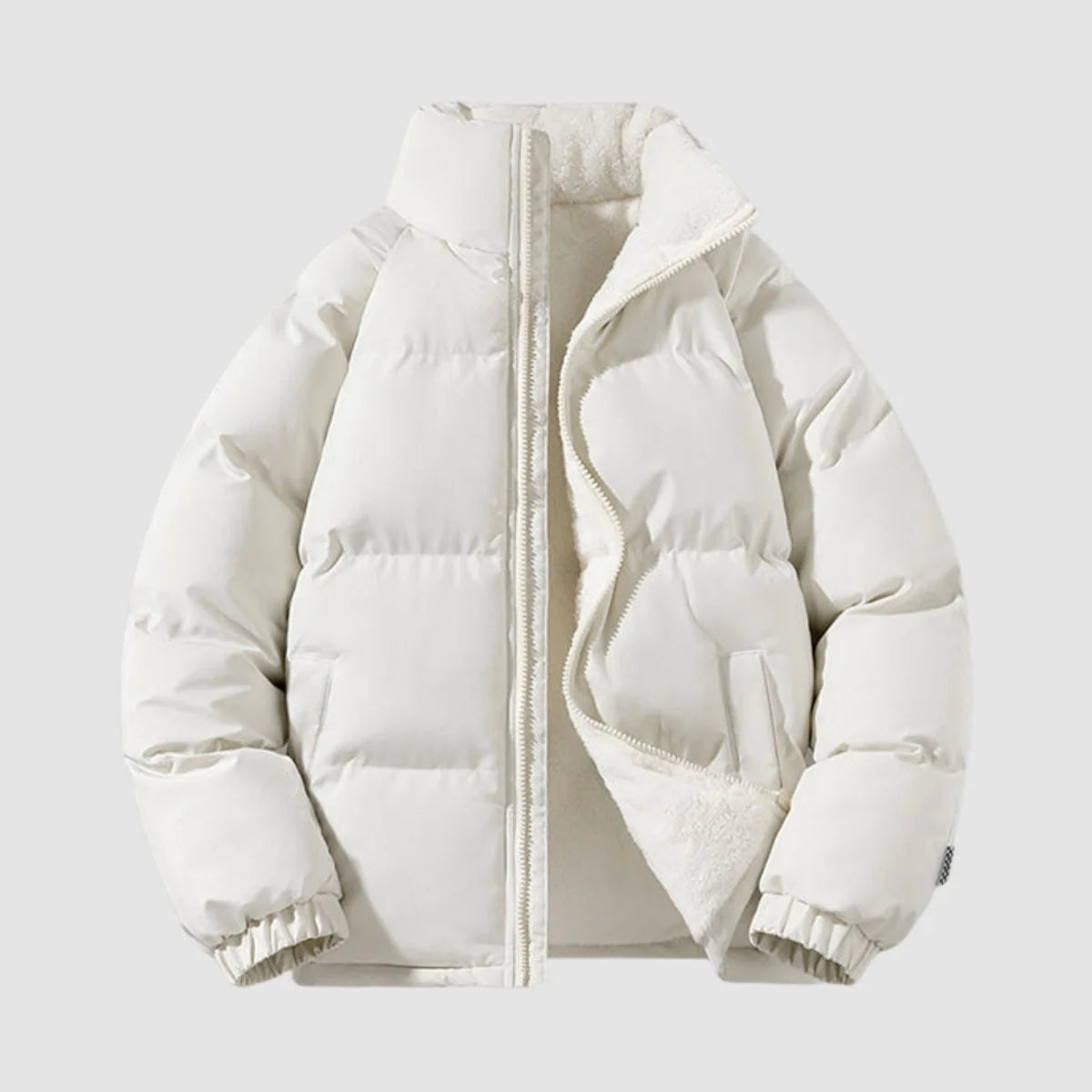 Women's Black Puffer Jacket | Quilted, Fleece-Lined, Fitted Silhouette 2