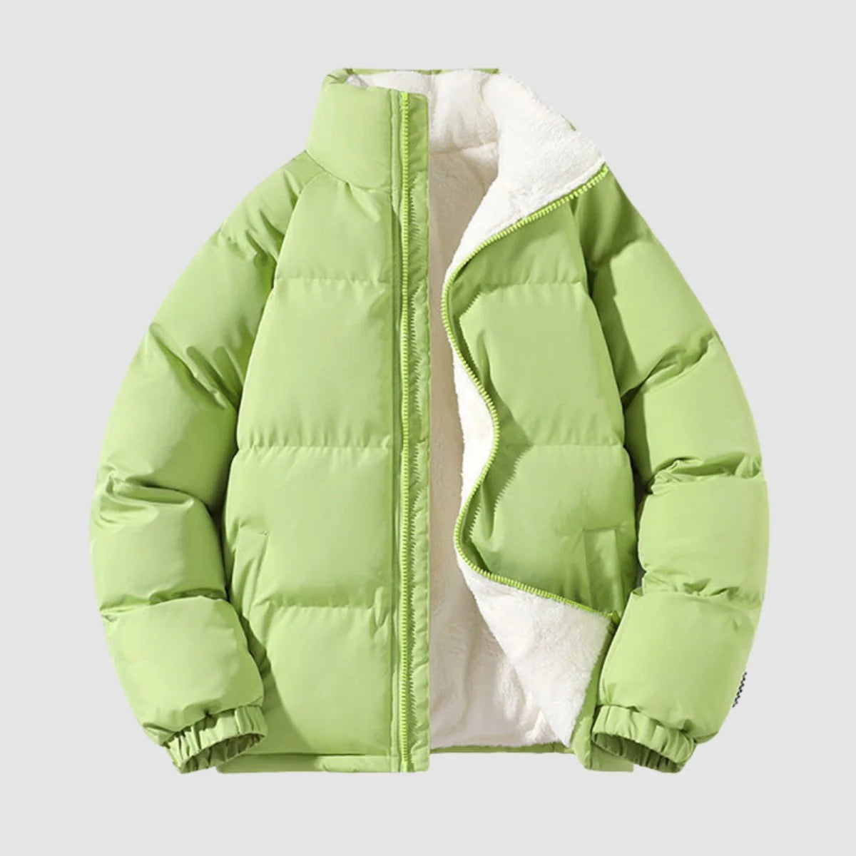 Women's Black Puffer Jacket | Quilted, Fleece-Lined, Fitted Silhouette 3