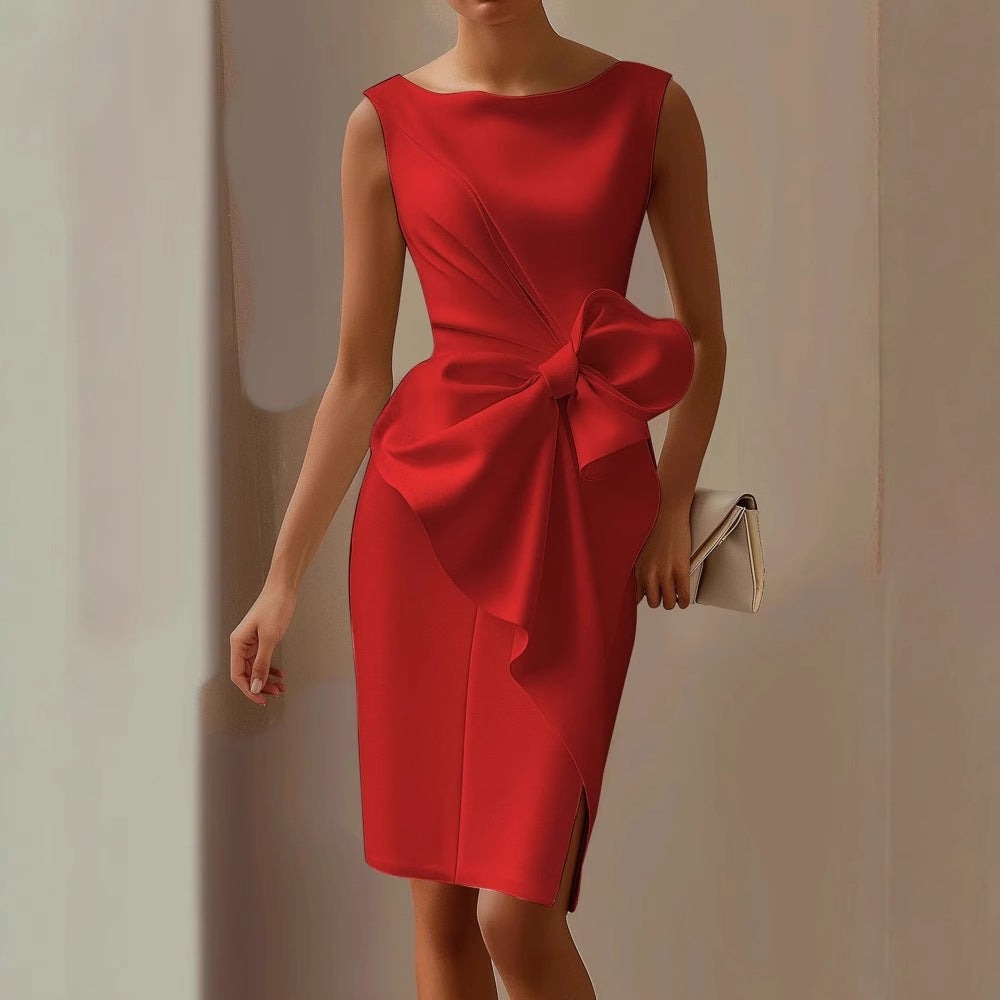 Women's Cocktail Dress | Soft Knit Midi, Relaxed Fit 3