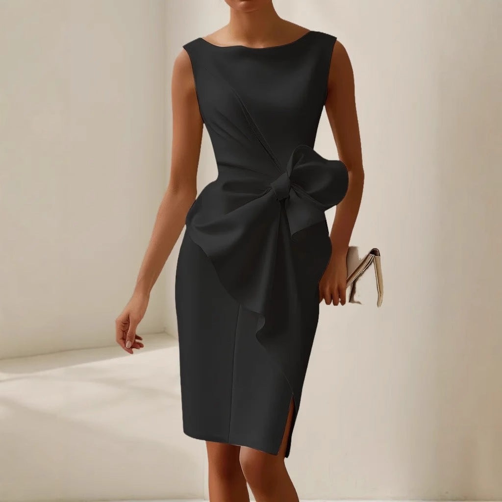 Women's Cocktail Dress | Soft Knit Midi, Relaxed Fit 4