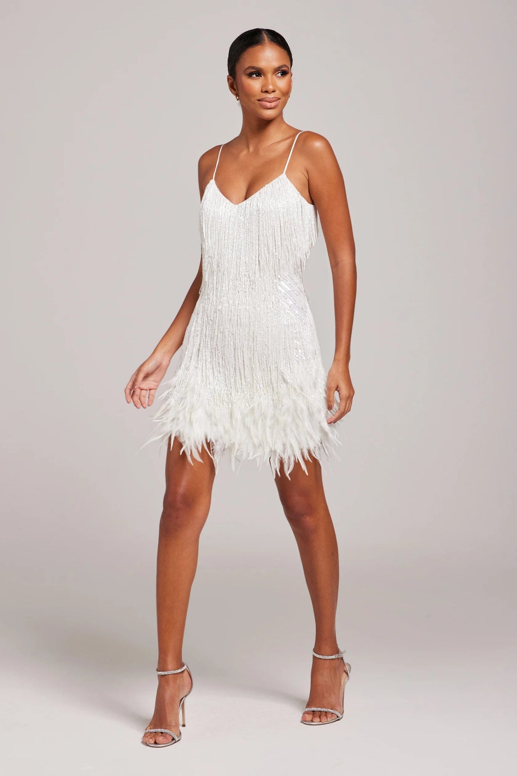 Women's Cocktail Mini Dress | Sequin Detail, Relaxed Fit 4