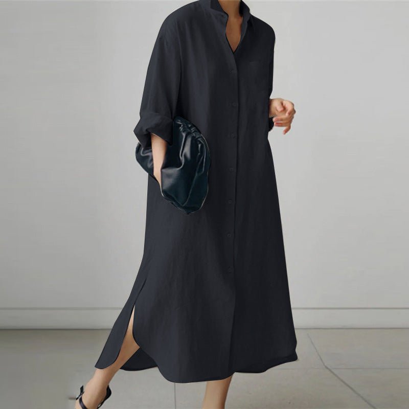 Women's Dress | Oversized Cotton Shirt, Lightweight Summer Style 1
