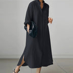 Women's Dress | Oversized Cotton Shirt, Lightweight Summer Style 1