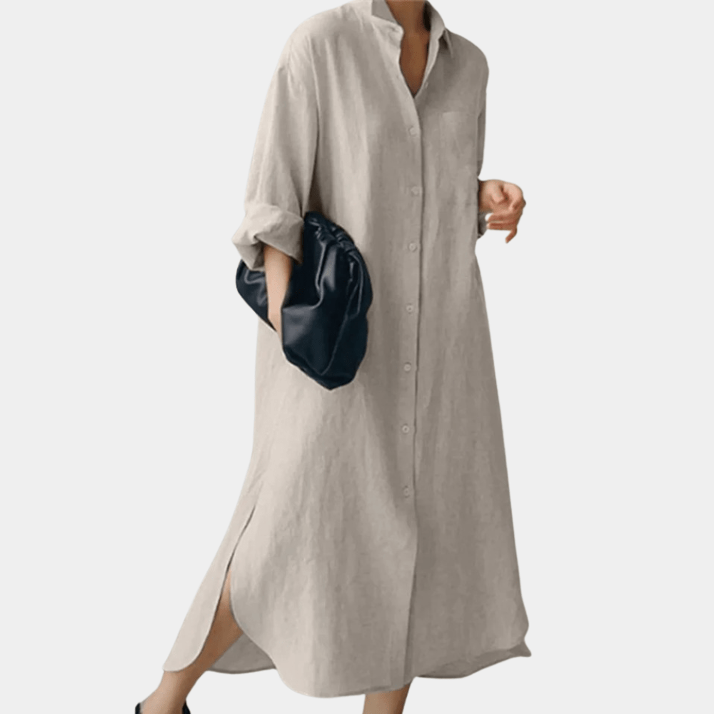 Women's Dress | Oversized Cotton Shirt, Lightweight Summer Style 3