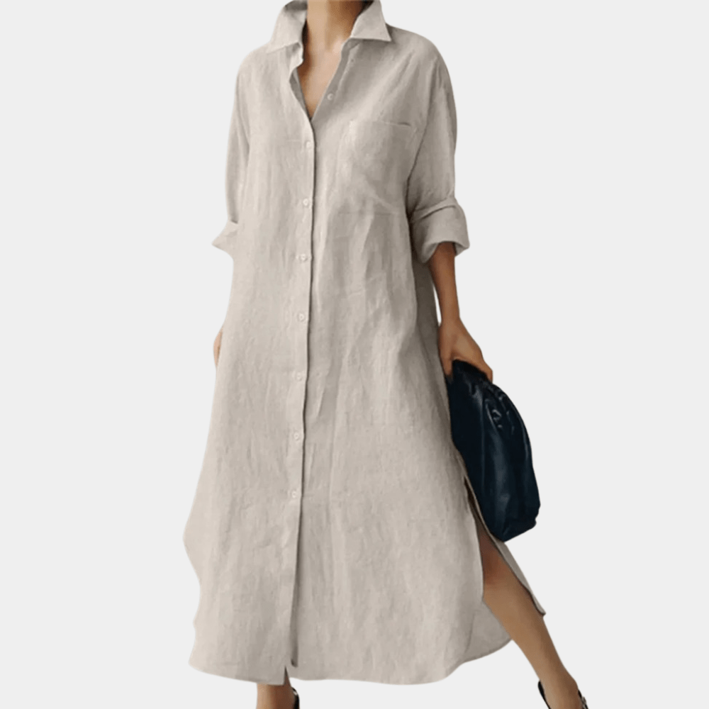 Women's Dress | Oversized Cotton Shirt, Lightweight Summer Style 4