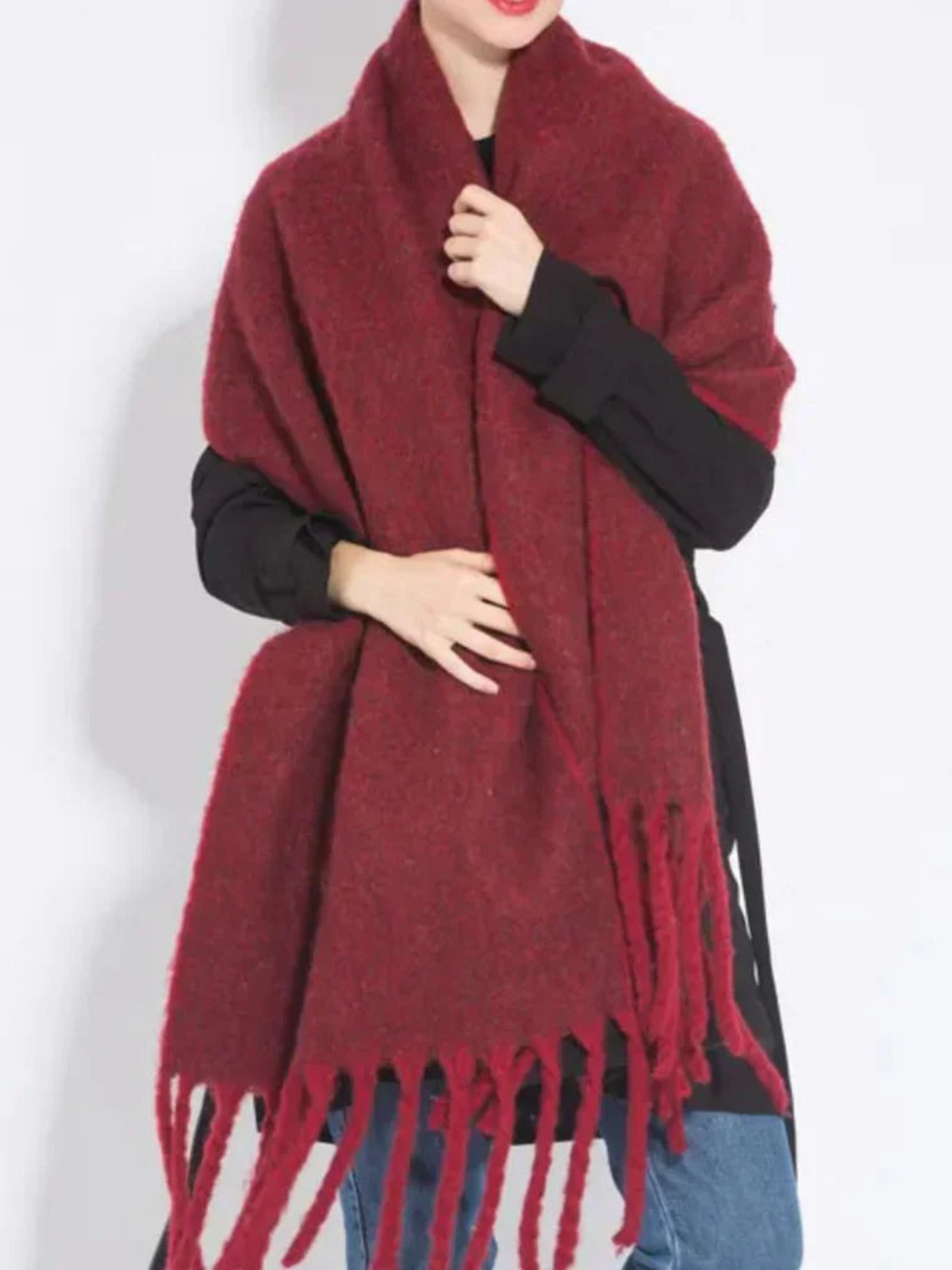Women's Extra Long Scarf | Soft Fabric, 240 cm Length, Versatile Winter Accessory 1