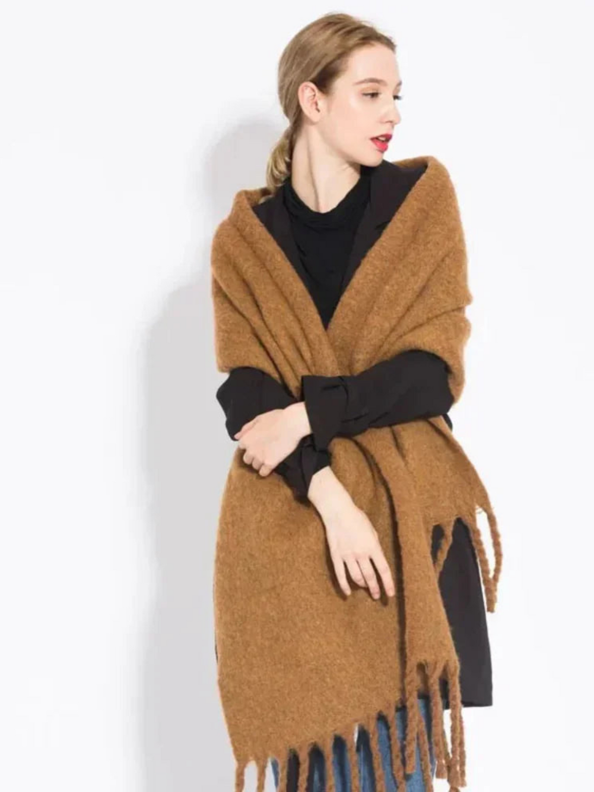 Women's Extra Long Scarf | Soft Fabric, 240 cm Length, Versatile Winter Accessory 6