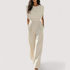 Women's Jumpsuit | Minimalist Design with Waist Belt, Soft Fabric, Casual & Formal 1