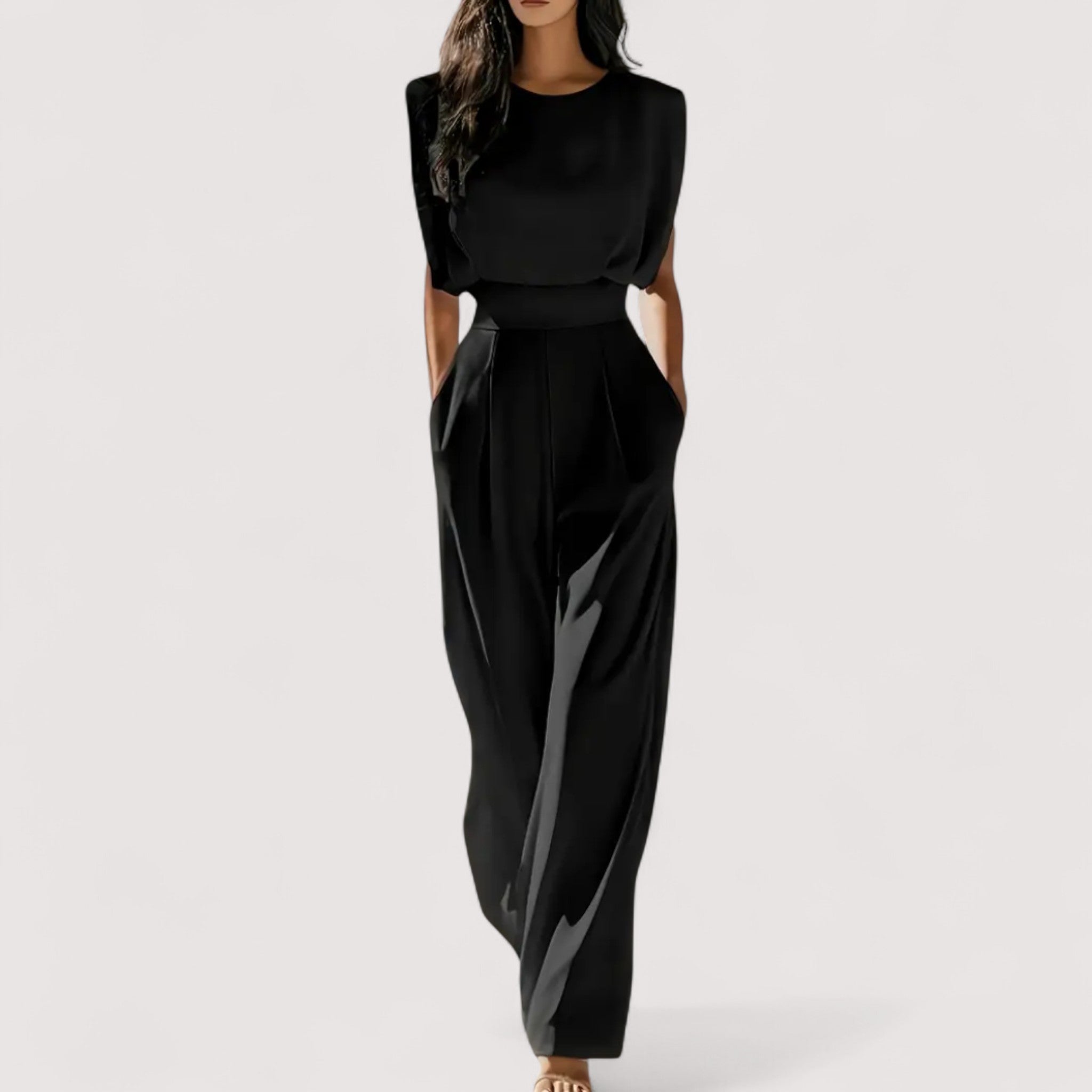 Women's Jumpsuit | Minimalist Design with Waist Belt, Soft Fabric, Casual & Formal 2