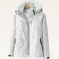 Women's Lightweight Hooded Windbreaker Jacket | Tropical Leaf Print, Zip Pockets 0