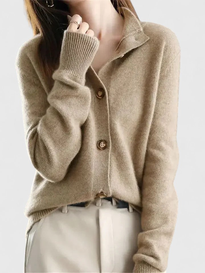 Women's Long Cardigan | Elegant Black Cashmere Blend, Comfortable Fit 1