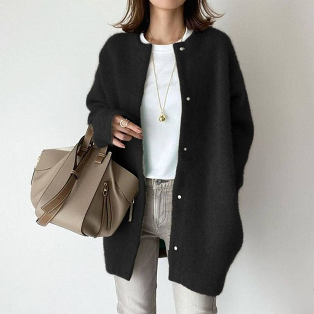 Women's Long Cardigan | Lightweight Cotton, Elegant Tailored Fit 3