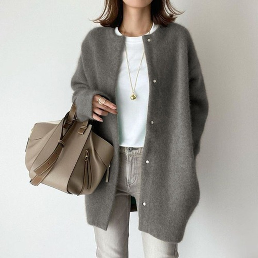Women's Long Cardigan | Lightweight Cotton, Elegant Tailored Fit 5