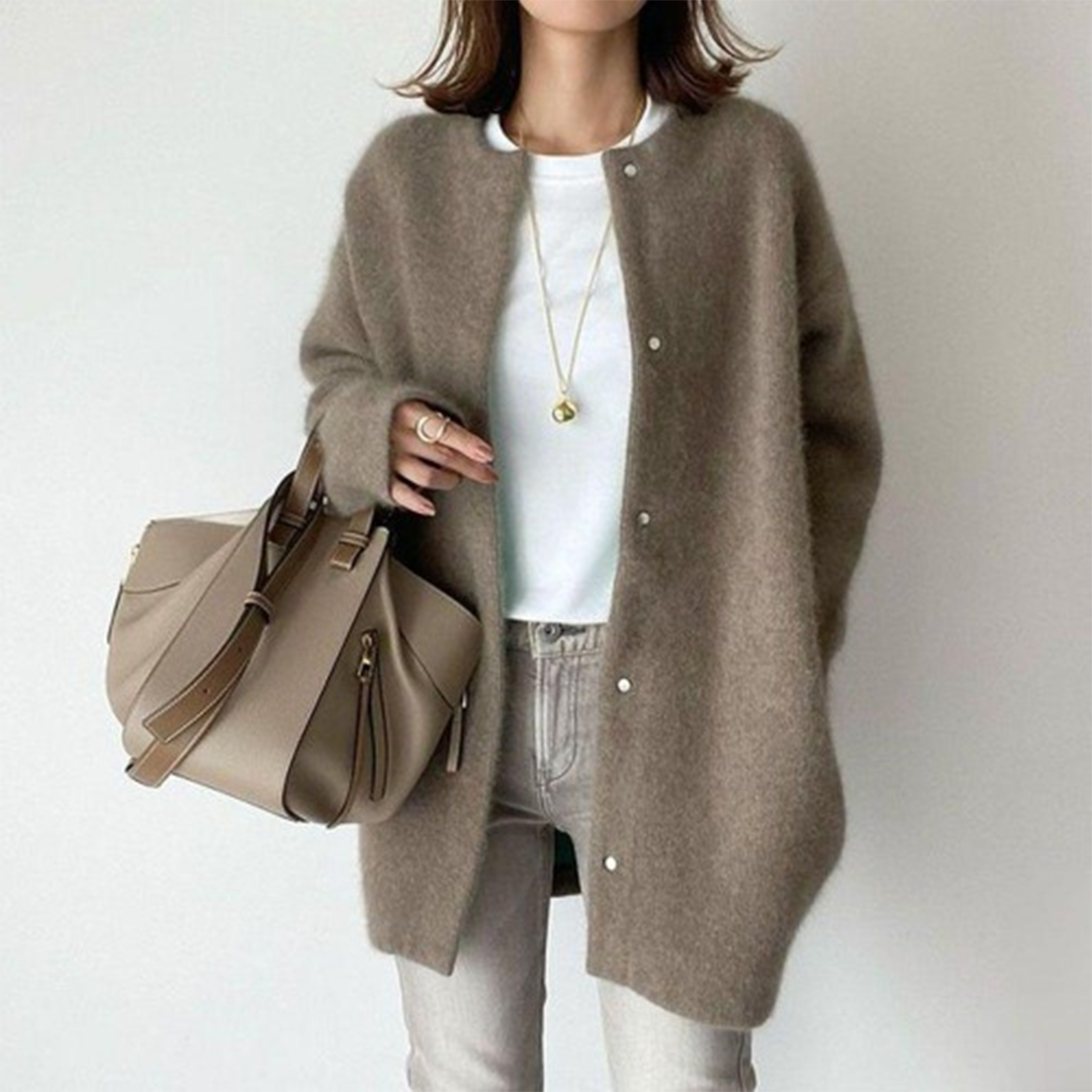 Women's Long Cardigan | Lightweight Cotton, Elegant Tailored Fit 6