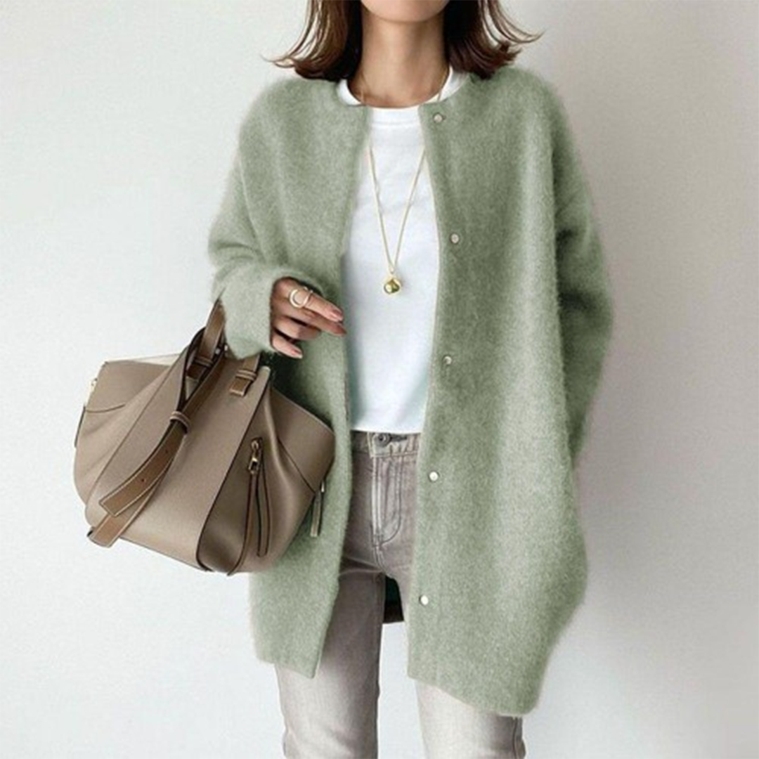 Women's Long Cardigan | Lightweight Cotton, Elegant Tailored Fit 7