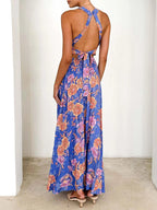 Women's Maxi Dress | Bohemian Floral Print, Sleeveless Summer Style 4