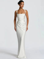 Women's Maxi Dress | Elegant Backless Halter Design for Summer Events 0