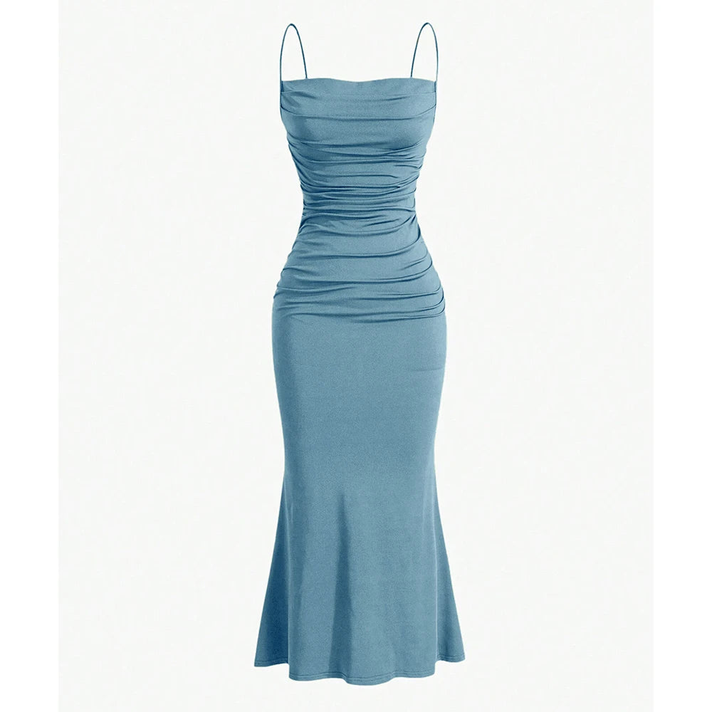 Women's Maxi Dress | Elegant Spaghetti Strap, Multi-Color Summer Style 0