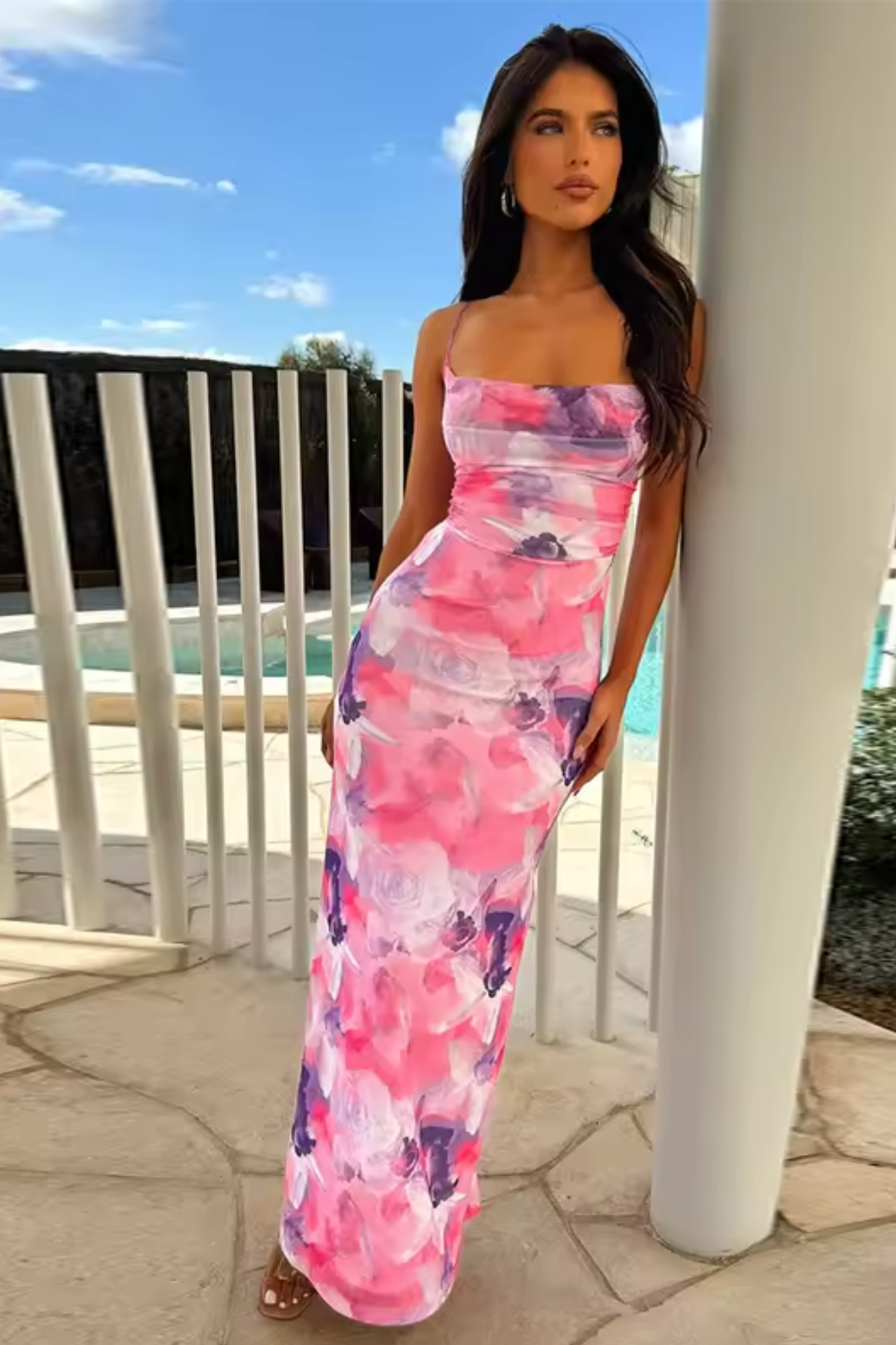Women's Maxi Dress | Floral Print, Sleeveless Summer Style 2