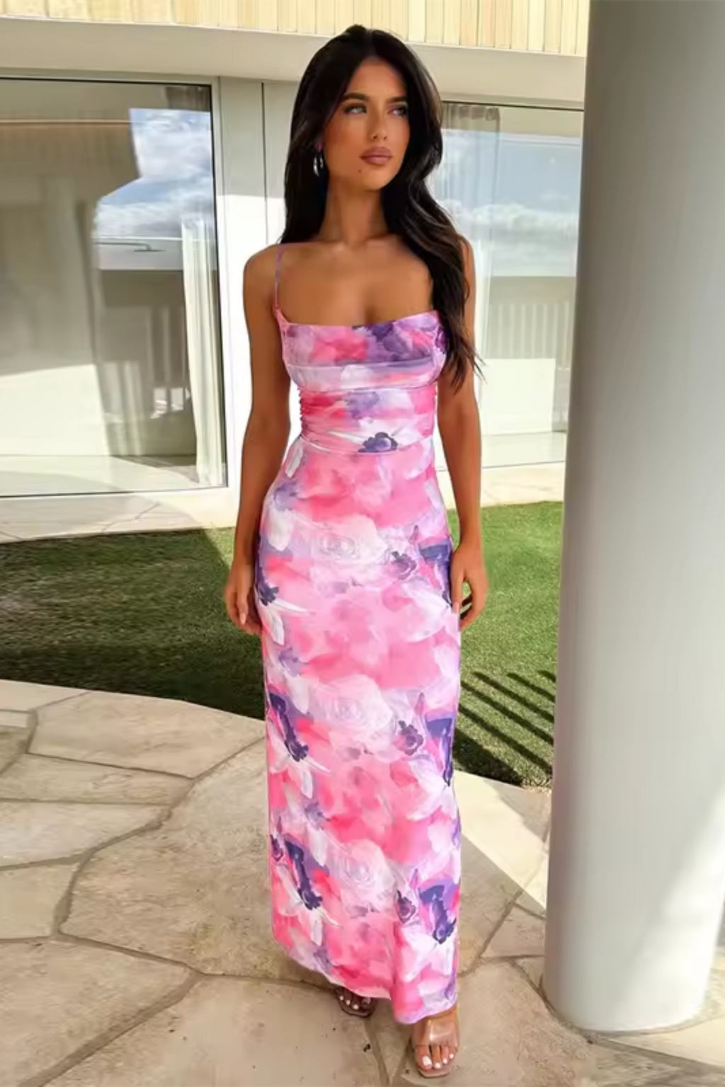 Women's Maxi Dress | Floral Print, Sleeveless Summer Style 7