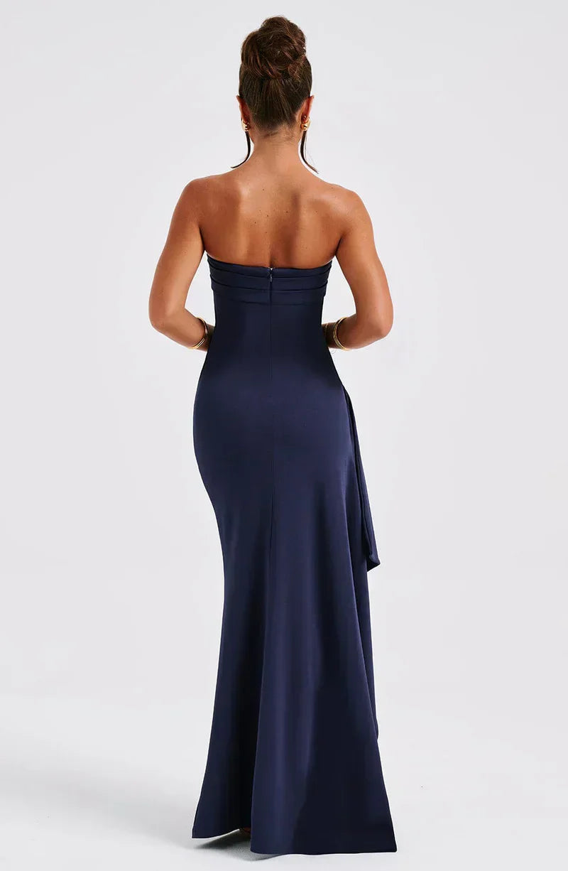 Women's Maxi Dress | Off-Shoulder Twist Front, Elegant for Formal Occasions 1