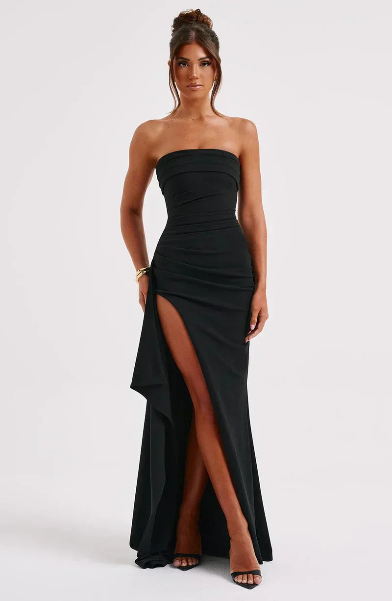 Women's Maxi Dress | Off-Shoulder Twist Front, Elegant for Formal Occasions 4