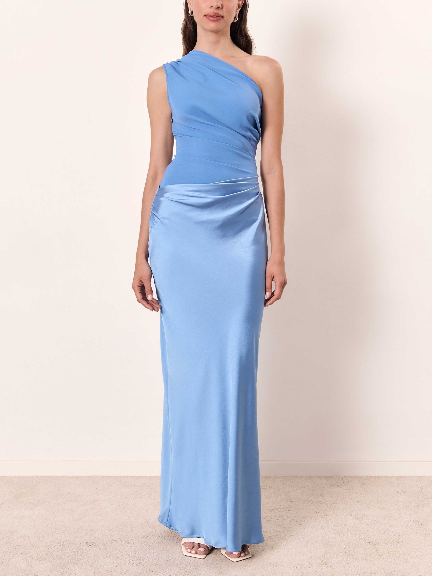 Women's Maxi Dress | One-Shoulder Pleated Design, Elegant for Formal Events 7
