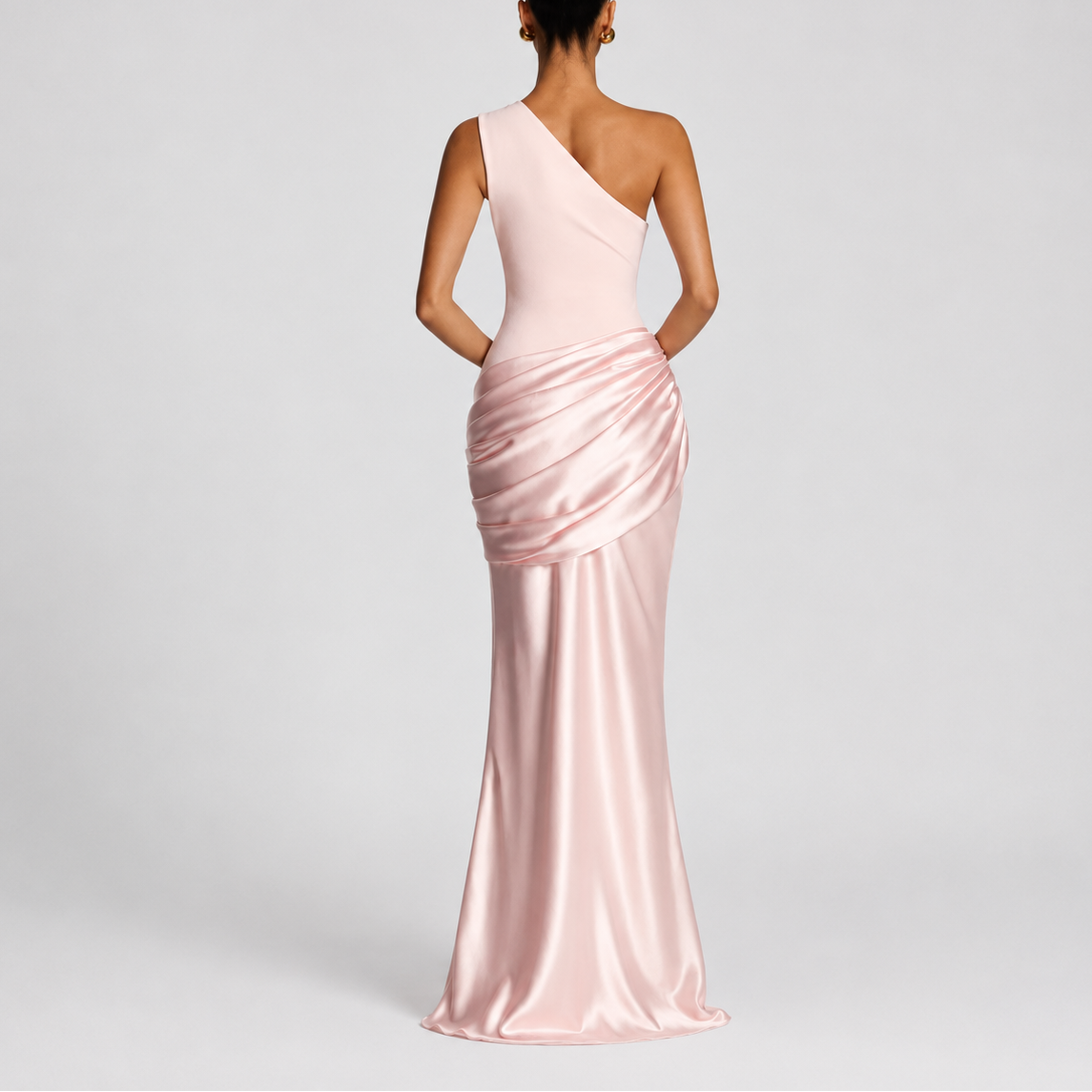 Women's Maxi Dress | One Shoulder Satin-Style, Elegant Fit for Formal Occasions 5