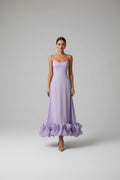 Women's Midi Dress | Fitted Sleeveless, Flared Skirt for Formal Events 0