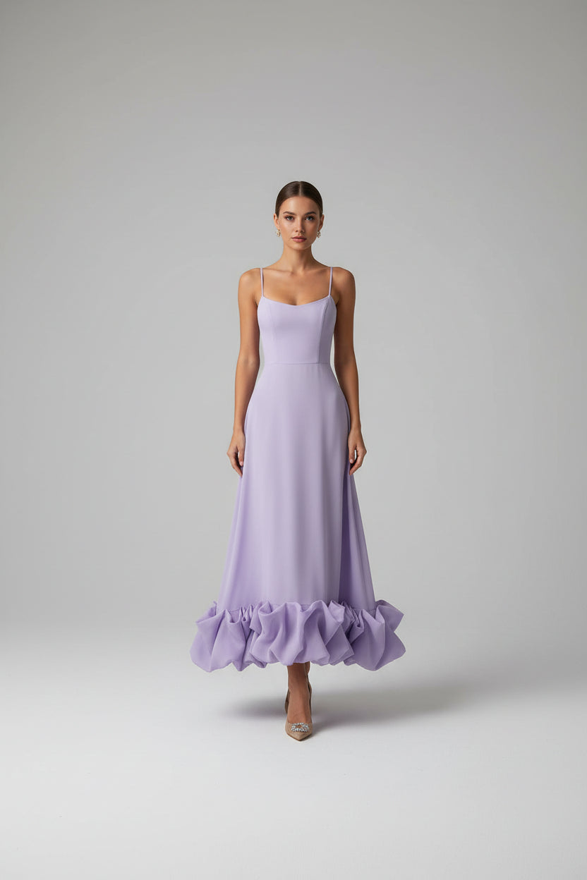 Women's Midi Dress | Fitted Sleeveless, Flared Skirt for Formal Events 0