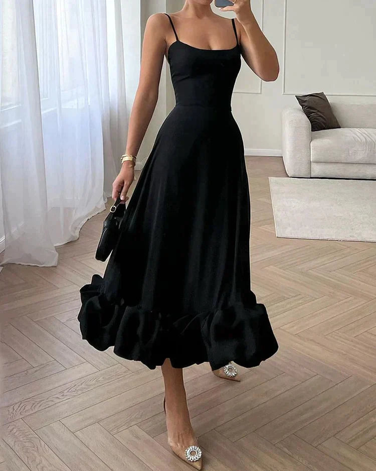 Women's Midi Dress | Fitted Sleeveless, Flared Skirt for Formal Events 3