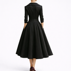 Women's Midi Dress | Structured Bodice, A-Line Skirt 1