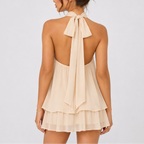 Women's Mini Dress | Elegant Halter Neck, Lightweight Chiffon, Summer Cocktail 7