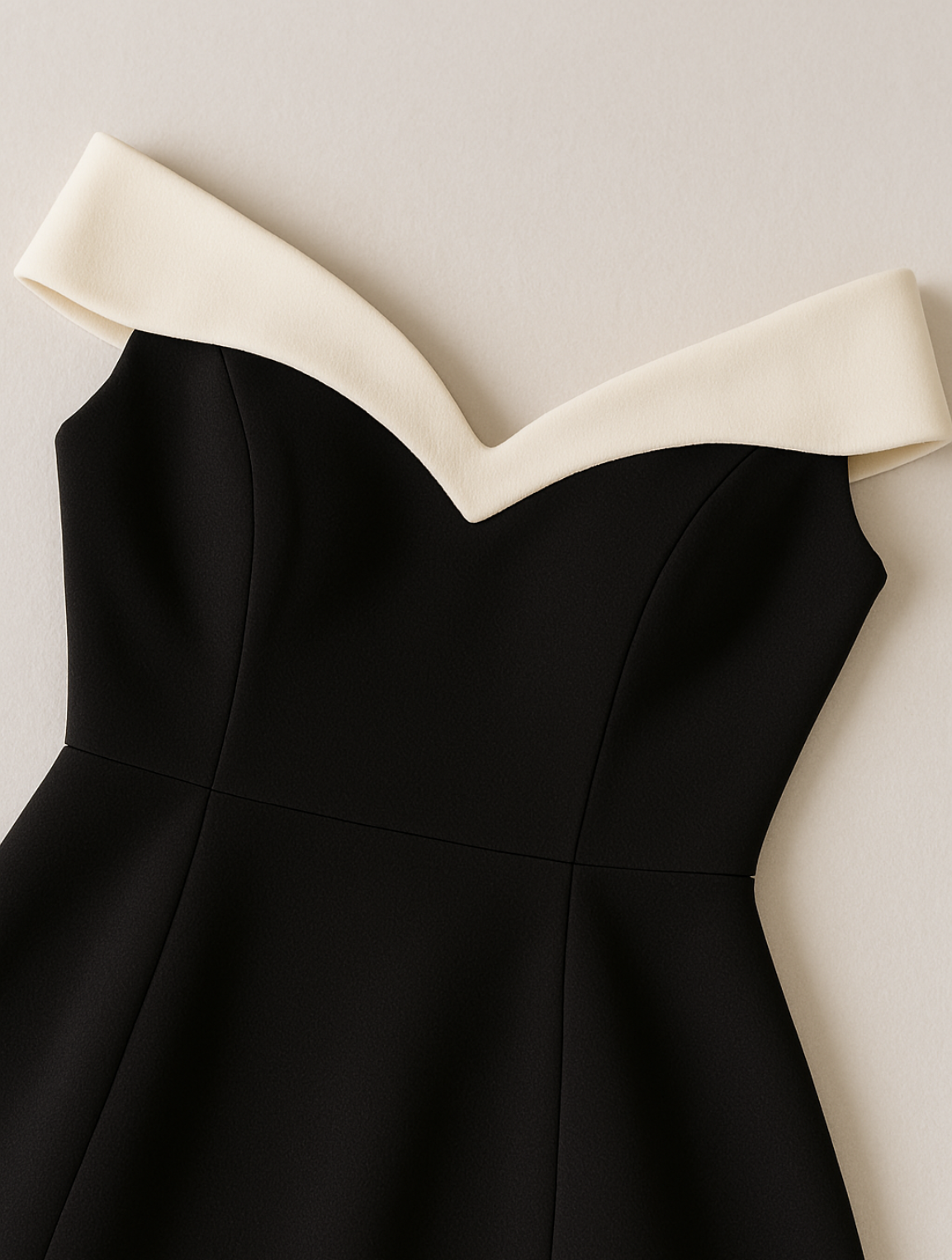 Women's Off-Shoulder Mini Dress | Rayon, Flared Skirt 2