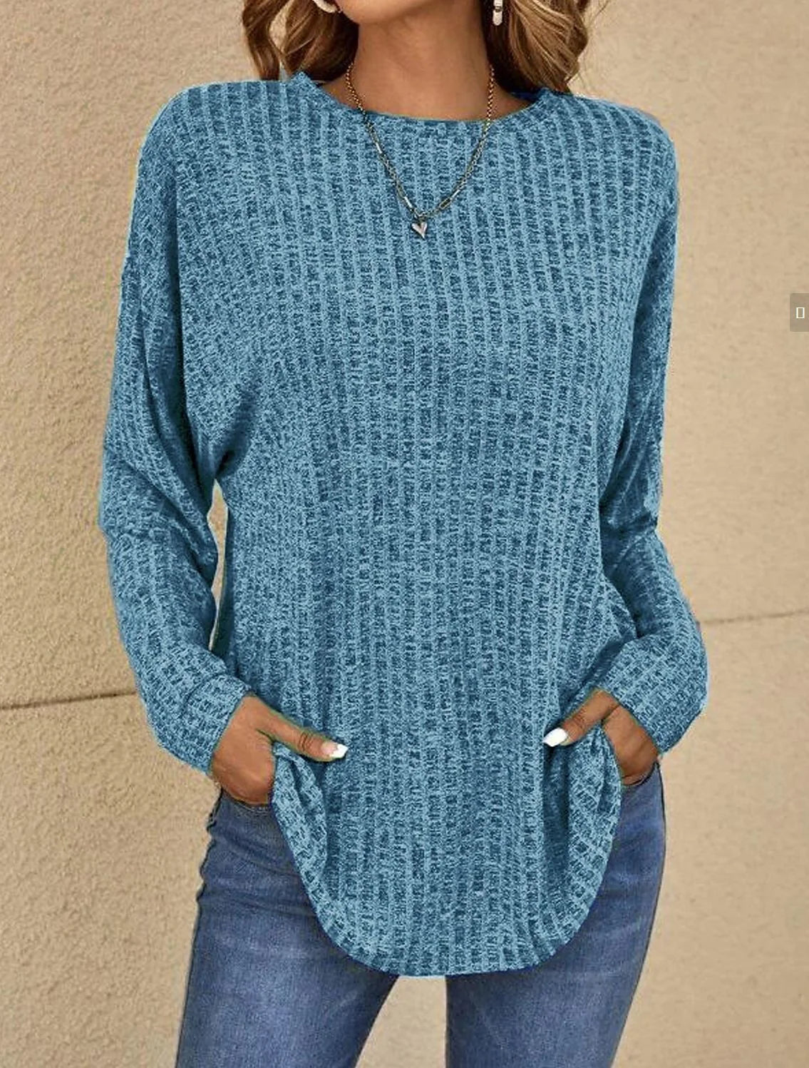 Women's Oversized Sweater | Relaxed Fit, Longline Style, Ribbed Trim 3