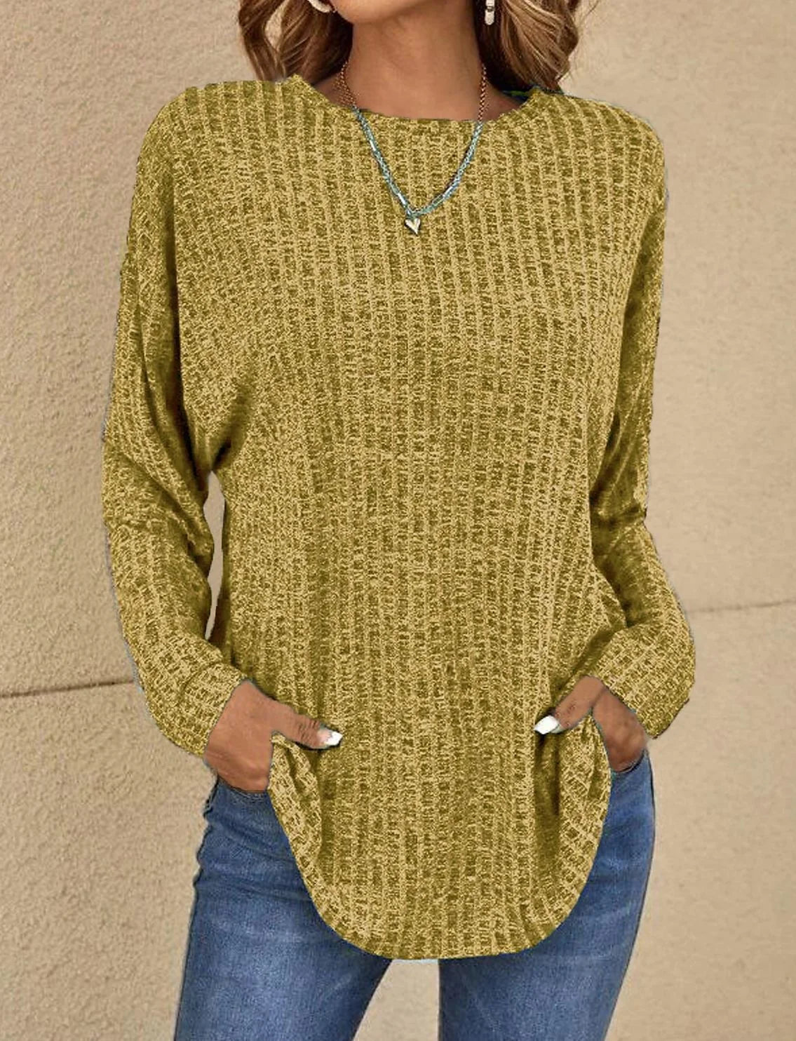 Women's Oversized Sweater | Relaxed Fit, Longline Style, Ribbed Trim 6