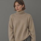 Women's Oversized Sweater | Soft Knit Turtleneck, Relaxed Fit 2